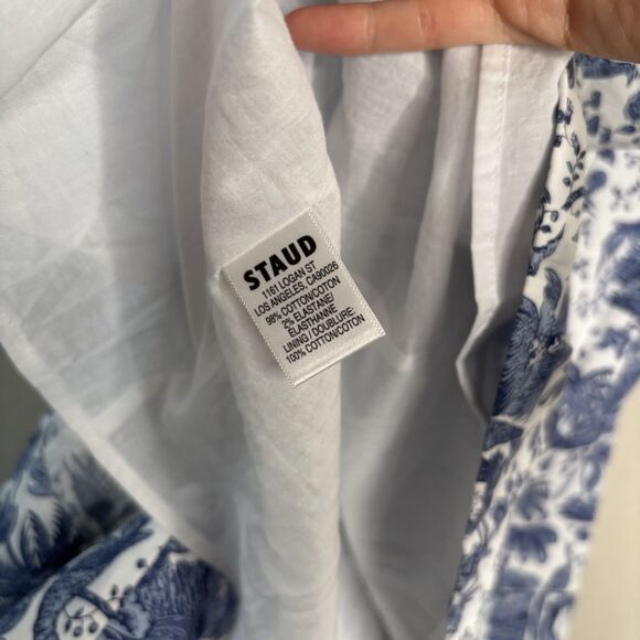 STAUD Wells Toile Poplin Mini Dress - Picture 4 of 7